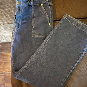 Michael Kors Blue Denim with Gold Stitching